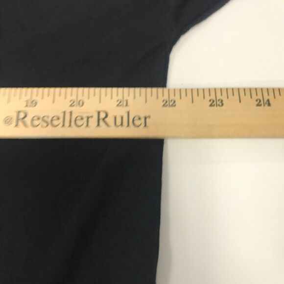 Club Monaco Top Womens Medium Black Scoop Neck 3/4 Sleeve Pullover Stretch - Picture 10 of 11